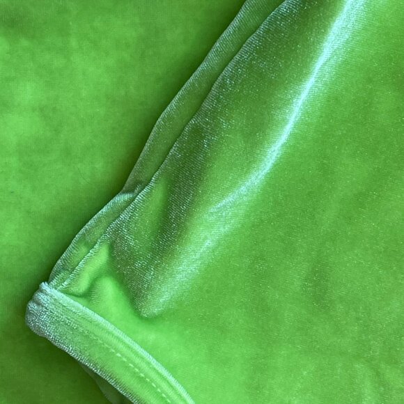 Brat Green Velour Tank Top - Picture 2 of 3